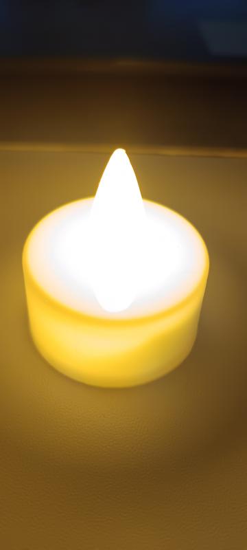 Teamécses 2 cm led melegfényű