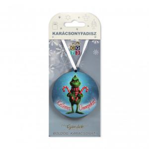 202620 Karácsonyfadísz zöld manó 7cm