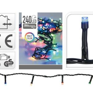240 LEDes fényfüzér színes kül- és beltéri 21m AX7402040