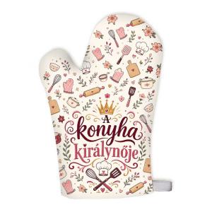 A Konyha Királynője Főzőkesztyű – Vicces Konyhai Ajándék Nőknek