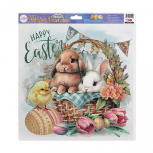 Ablakmatrica húsvéti 30x33cm FKD-4