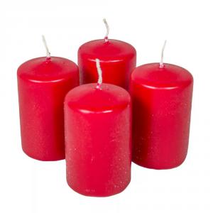 Adventi gyertya matt bordó 40*60mm (db ár) 4db/csom