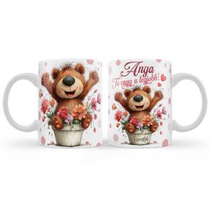 Ajándék Anyának, Bögre: „Anya, Te vagy a legjobb!” felirattal - Anyák Napi Ajándék