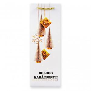 Ajándéktasak italos Boldog Karácsonyt 12x10x35cm 629210