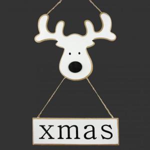 Ajtódísz rénszarvas Xmas 42cm 456654