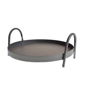 Állvány fém kerek 30x12,5cm szürke