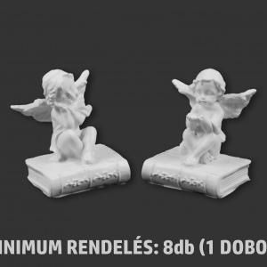 Angyal könyvön fehér 6cm 2f