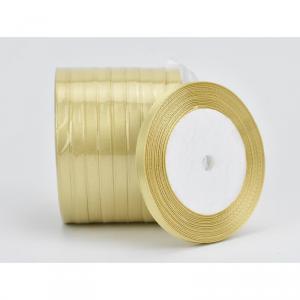 Arany szatén szalag 6mm 10 tekercs
