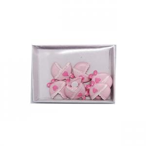 Babakocsi figura 2cm rózsaszín 8db