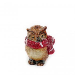 Bagoly figura téli ruhában 7,5cm APF646520 2f