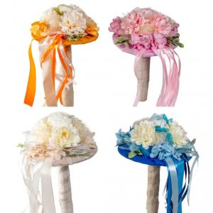 Ballagási csokor selyemvirágos 26cm