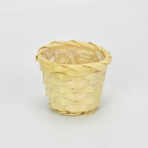 Bambusz kaspó natúr 9cm