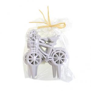 Bicikli fa leszúró 10cm s/10 fehér