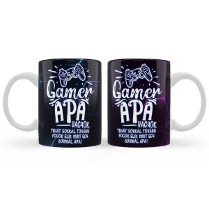 Bögre Apáknak - Gamer Apa Vagyok - Apák Napi Ajándék 3dl