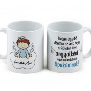 Bögre Szeretlek Apa fiús 3dl kisangyal