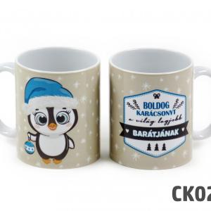 CQ05734 Karácsonyi bögre A világ legjobb barátjának 3dl CK028