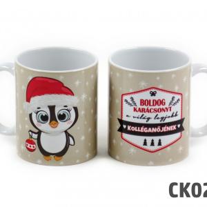 CQ05735 Karácsonyi bögre A világ legjobb kolléganőjének 3dl CK029