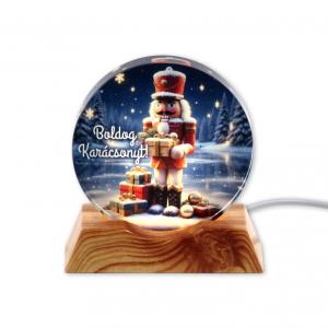CQ08094 Karácsonyi világító dísz diótörő USB kábellel 9cm