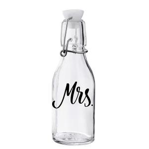 Csatos Üveg - 150 ml - Mrs. - Ajándék Feleségnek - Esküvői Kellék