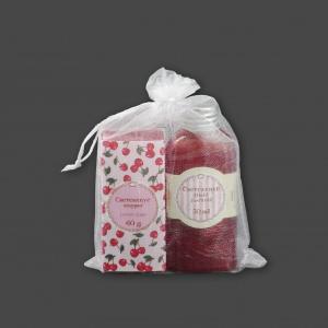 Cseresznye szappan +tusfürdő organzában 60g+50ml