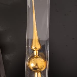 Csúcsdísz arany 27 cm fényes