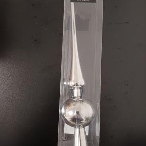 Csúcsdísz ezüst fényes 27 cm