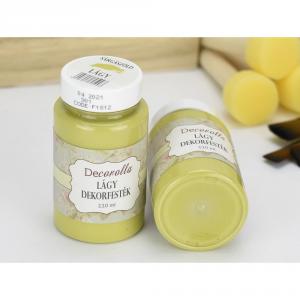 Decorolla lágy dekorfesték 110ml sárgászöld