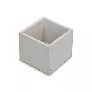 Dekoláda fehér kocka 9x9cm magasság 8 cm