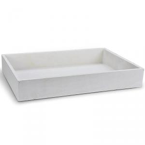 Dekotál fehér 35x25cm mag: 4cm