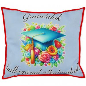 Díszpárna Gratulálok ballagásod alkalmából 30x26cm