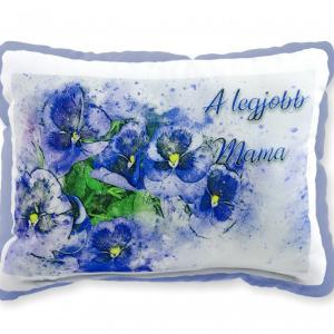 Díszpárna Legjobb Mama ibolyás 32x24cm