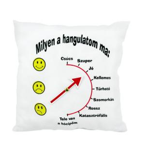Díszpárna Milyen a hangulatom ma 26cm