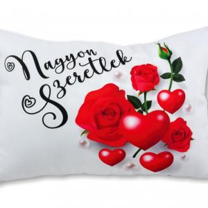 Díszpárna Nagyon Szeretlek 38x10x26 cm