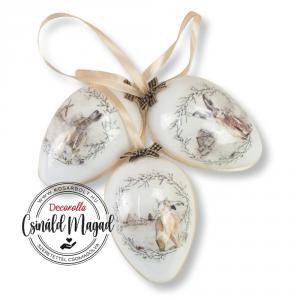 DIY Csináld magad! Csináld magad - DIY műanyag tojás nyuszi mintával 3db