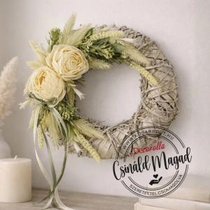 DIY Csináld magad! - Natúr harmónia virágkoszorú 23cm