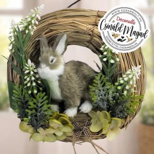 DIY Csináld magad! Nyuszi figurás natúr kopogtató 20cm