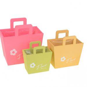 Doboz fa táska forma s/3 színes