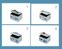 Doboz hajós dekorációval 7,5x6x5,5cm többféle