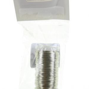 Drót boujon tekercsben sima 100g ezüst