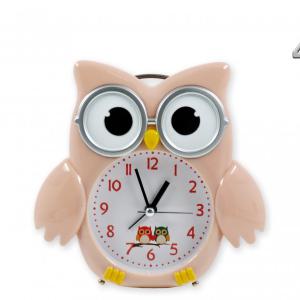 Ébresztőóra bagoly világító funkcióval 15x15cm
