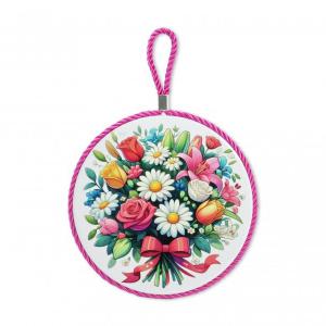 Edényalátét virágcsokor 17x19cm