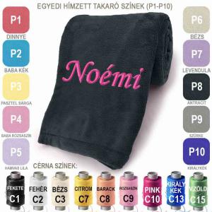 Egyedi Hímzett Takaró 200x160cm - Névvel Hímzett Takaró - Neves Takaró, Pléd - Egyedi Ajándék