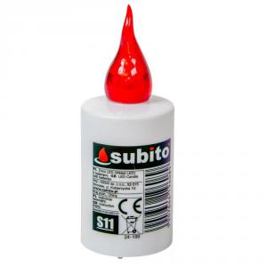 Elektromos mécses betét SUBITO piros M11cm