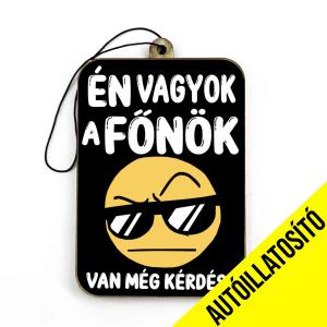 Én vagyok a főnök - Vicces Autóillatosító - Autós Kiegészítő - Vicces Ajándék