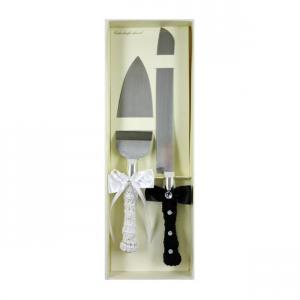 Esküvői tortavágó készlet 2db