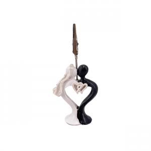 Esküvői ültető csipesz fekete-fehér 10cm