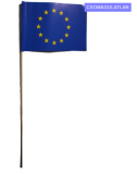 EU papír zászló, 10 darab