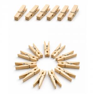 Fa csipesz natúr 4,5cm 25db/csomag