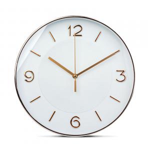 Falióra - 25 cm - műanyag, üveg - 1 x AA - fehér