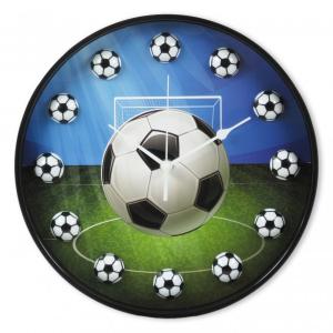 Falióra focis 30cm színes fekete fehér focilabdával